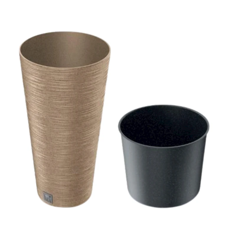 Горшок Prosperplast ME-H300, 30x30x57.5 см, 27 л, пластик, коричневый