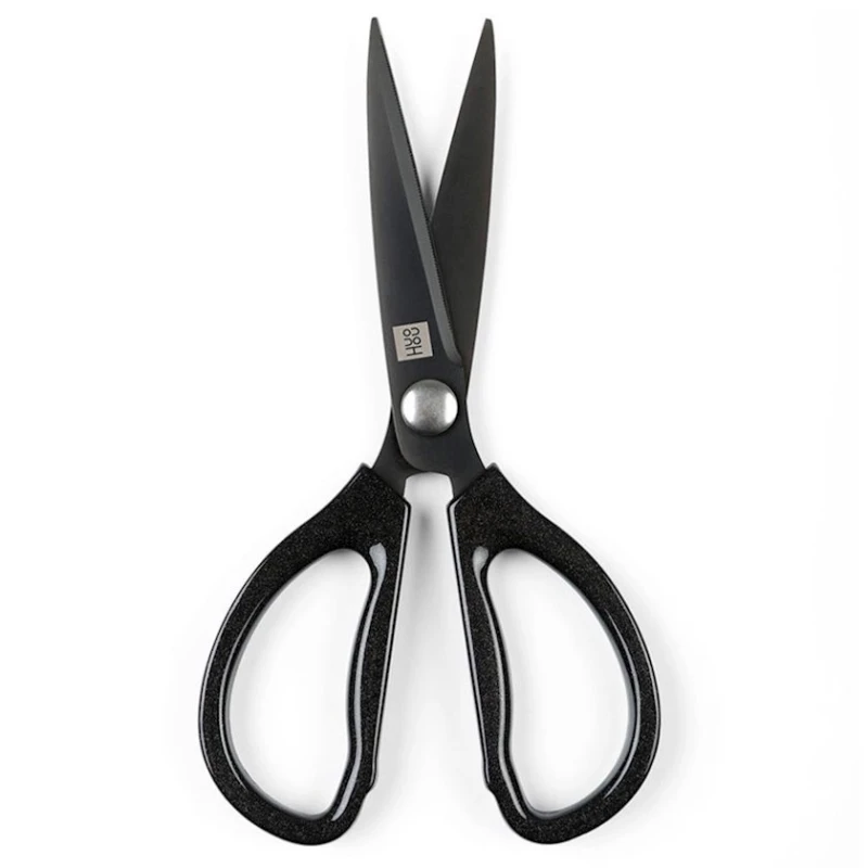 Mətbəx qayçısı universal Huo Hou HU0025, 21 sm, polad/plastik, qara