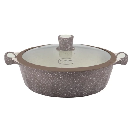 Сотейник Altunsaray, гранит, светло-коричневый, 28 см