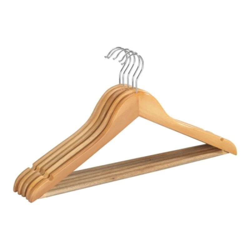 Вешалка Wenko, дерево, коричневые, 45x24.5 см, 5 шт Вешалка Wenko, дерево, коричневые, 45x24.5 см, 5 шт