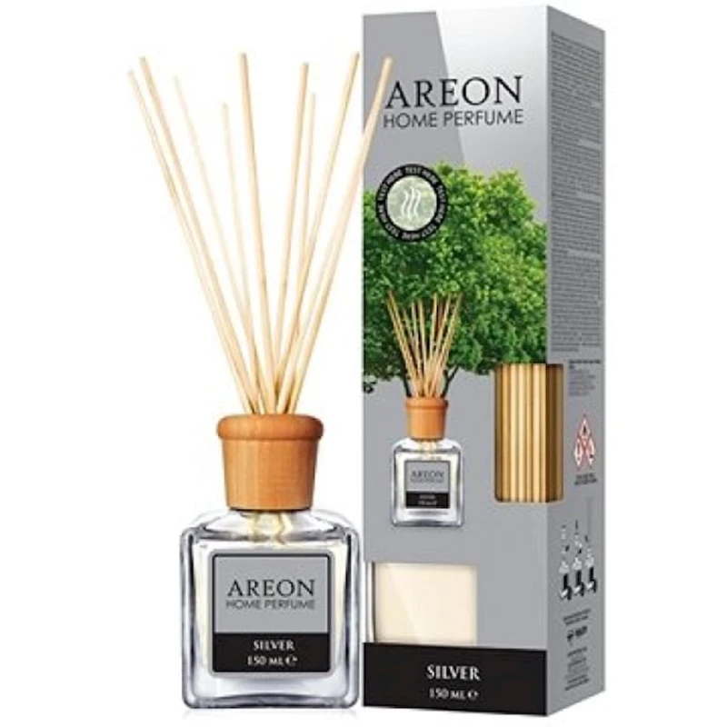 Ароматический диффузор Areon Home Perfumes Silver, 150 мл, серебристый Ароматический диффузор Areon Home Perfumes Silver, 150 мл, серебристый