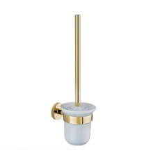 Unitaz fırçası Teka Alaior 17068020G2, divara bərkidilən, şüşə konteyneri ilə, qızılı