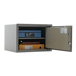 Офисный сейф Aiko TM-30, с ключом, коричневый, 300x440x355 мм