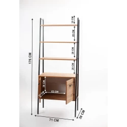 Stellaj 38x71x176 sm, LDSP, qəhvəyi Stellaj 38x71x176 sm, LDSP, qəhvəyi