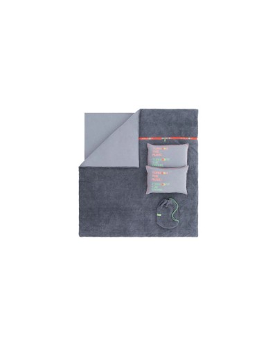 Yataq dəsti Yataş CoverMe Music, yataq örtüyü 200x220 sm, mələfə 160х200 sm, yastıq üzü 50x70 sm (2 əd), ikinəfərlik, pambıq/poliester, boz