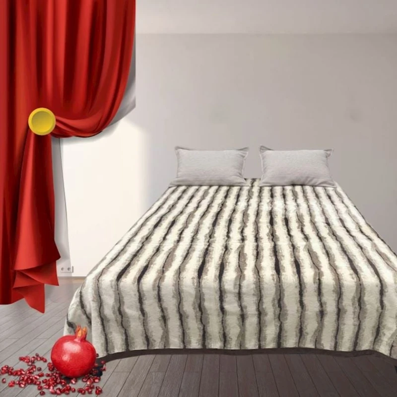 Покрывало Narlı 000982, 230x250 см, двуспальное, бамбук, разноцветный