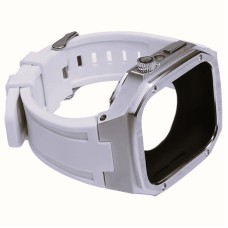 Qayış və çexol SW718 Apple Watch 44/45mm üçün White/Silver