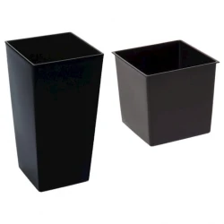 Горшок Lamela Finezja 30x30 см, пластик, черный