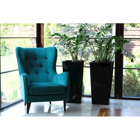 Dibçək Lamela Finezja 30x30 sm, plastik, qara Dibçək Lamela Finezja 30x30 sm, plastik, qara