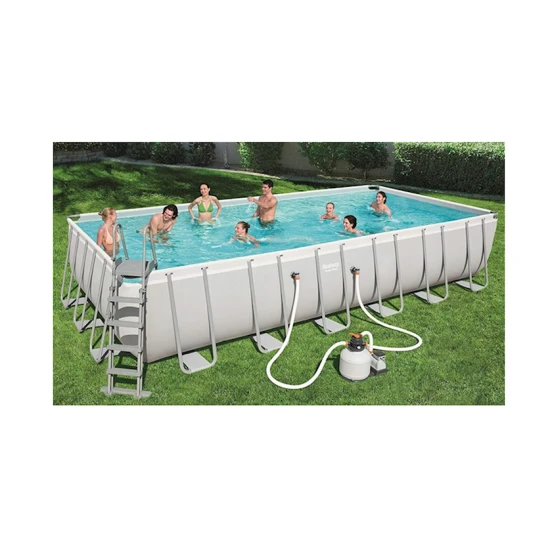 Бассейн Bestway 56475, 732x366x132 см, 30045 л, серый