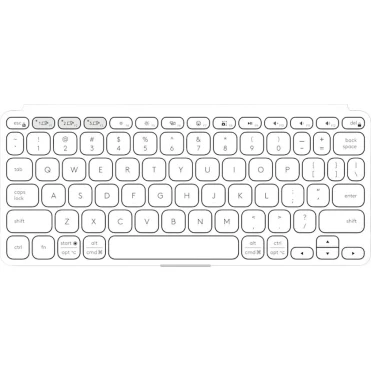 Клавиатура для планшета Logitech Keys-To-Go 2 Pale Grey (920-012985) Клавиатура для планшета Logitech Keys-To-Go 2 Pale Grey (920-012985)