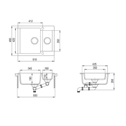 Кухонная мойка Aquasanita SQC 150-710