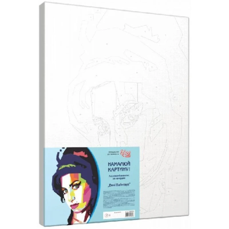 Картина по номерам Rosa Start Эмми Уайнхаус, акриловая, 35x45 см Картина по номерам Rosa Start Эмми Уайнхаус, акриловая, 35x45 см