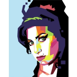 Картина по номерам Rosa Start Эмми Уайнхаус, акриловая, 35x45 см Картина по номерам Rosa Start Эмми Уайнхаус, акриловая, 35x45 см