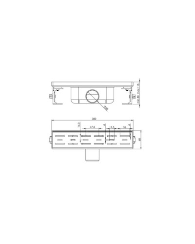 Yerüstü trap GPD DKN02 30 sm Metallic