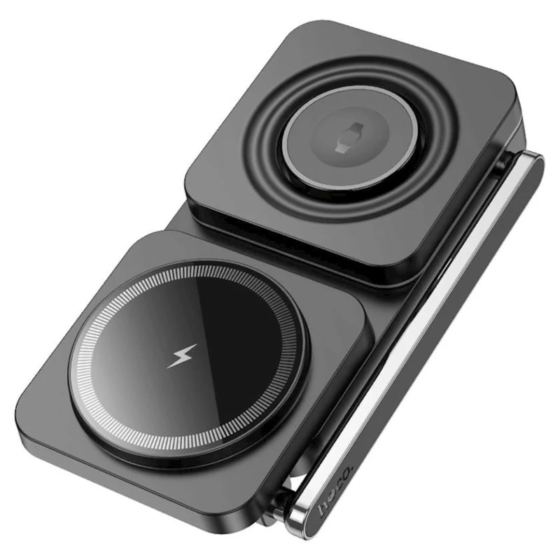Беспроводное зарядное устройство Hoco CQ10 Consuelo 3-in-1 Black Беспроводное зарядное устройство Hoco CQ10 Consuelo 3-in-1 Black