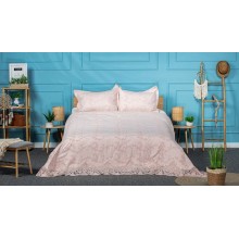 Yataq dəsti Pima Cotton 0000927, örtük 260х260 sm, yastıq üzlər 50х70 sm, iki nəfərlik, velür, çəhrayı