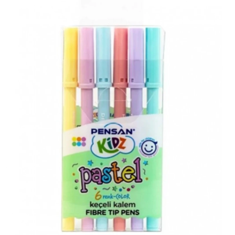 Набор фломастеров Pensan Eco Kidz Fibre Tip Pens Neon 6R 99090, 6 цветов Набор фломастеров Pensan Eco Kidz Fibre Tip Pens Neon 6R 99090, 6 цветов