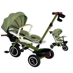 Детский трехколесный велосипед T18-5_RB_210967, зеленый Детский трехколесный велосипед T18-5_RB_210967, зеленый