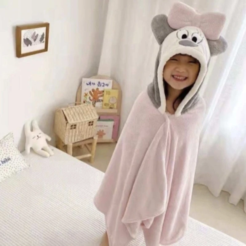 Детское банное полотенце MM Tekstil MM-67, розовое