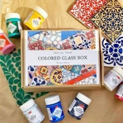 Şüşə boyamaq üçün dəst Fractal Paint Сolored Glass Box 8x50 ml Şüşə boyamaq üçün dəst Fractal Paint Сolored Glass Box 8x50 ml
