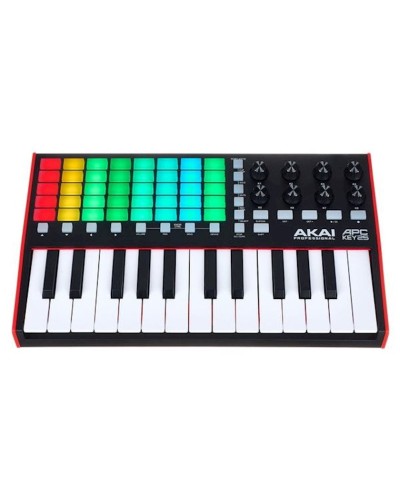 Midi-klaviatura Akai APC KEY 25 MK2, 25 klaviş, 886 q, qara/ağ, 315x192x45 mm