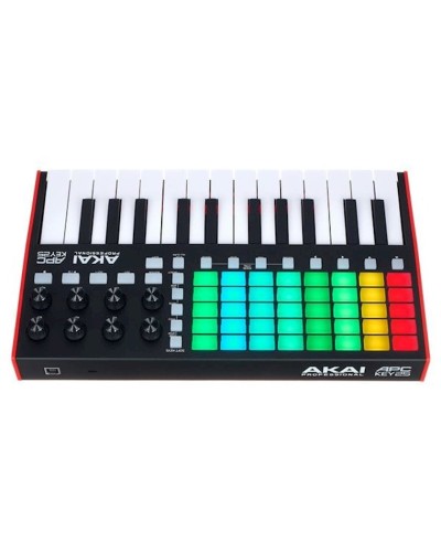Midi-klaviatura Akai APC KEY 25 MK2, 25 klaviş, 886 q, qara/ağ, 315x192x45 mm