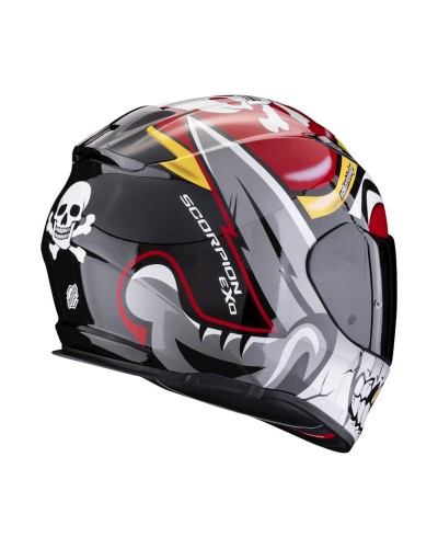 Motosikl dəbilqəsi Scorpion EXO-491 Pirate Red, ölçü S
