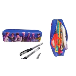 Школьный пенал BTS, синий, 20 см Школьный пенал BTS, синий, 20 см