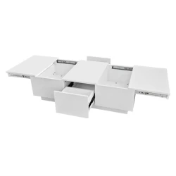 Журнальный стол Art-119, 50x100x30 см, ламинат, белый Журнальный стол Art-119, 50x100x30 см, ламинат, белый