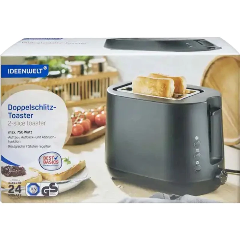 Тостер Ideen Welt Best Basics Black Тостер Ideen Welt Best Basics Black