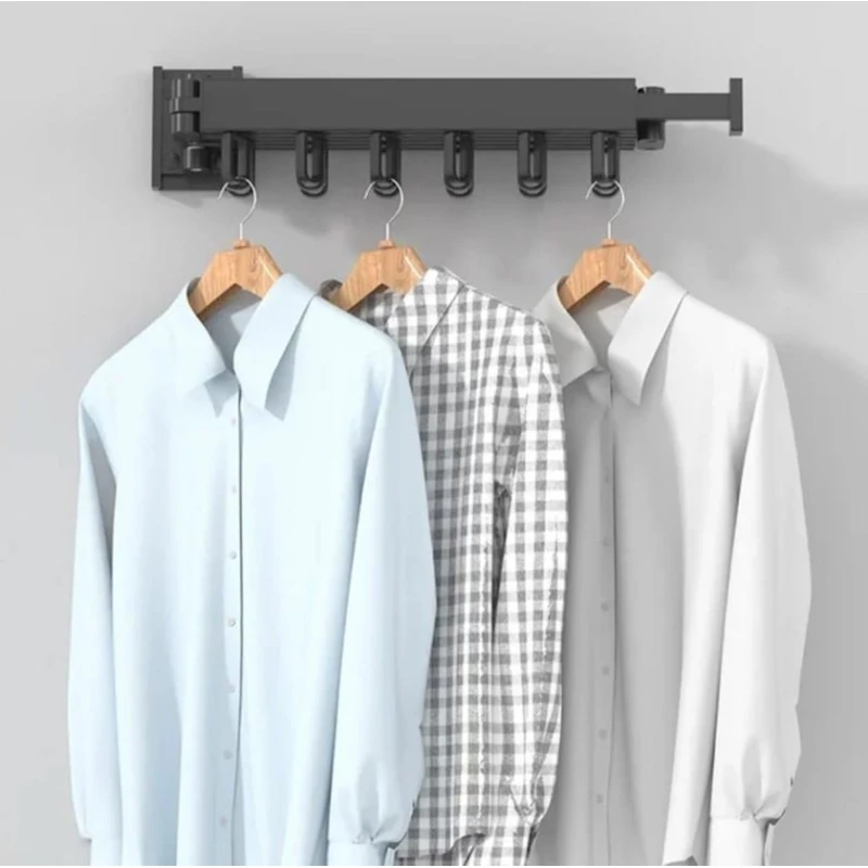 Складной держатель для вешалок AE-046S, 94 см, черный