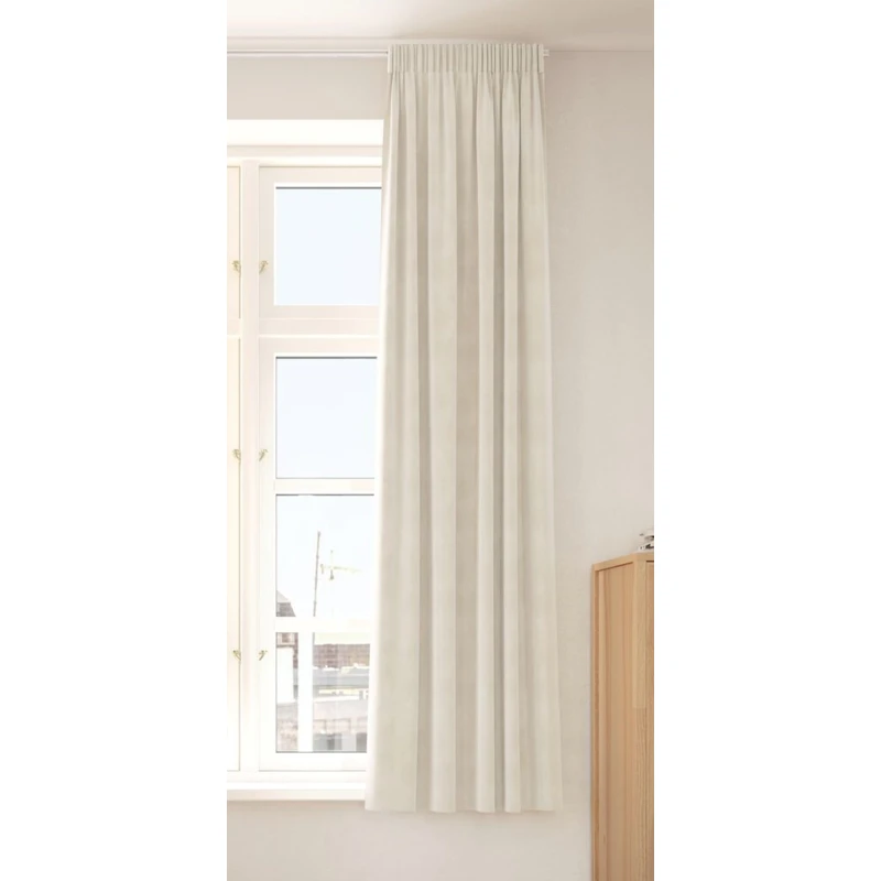 Штора JYSK AUSTRA 5080007, 140x175 см, бархат, бежевый Штора JYSK AUSTRA 5080007, 140x175 см, бархат, бежевый