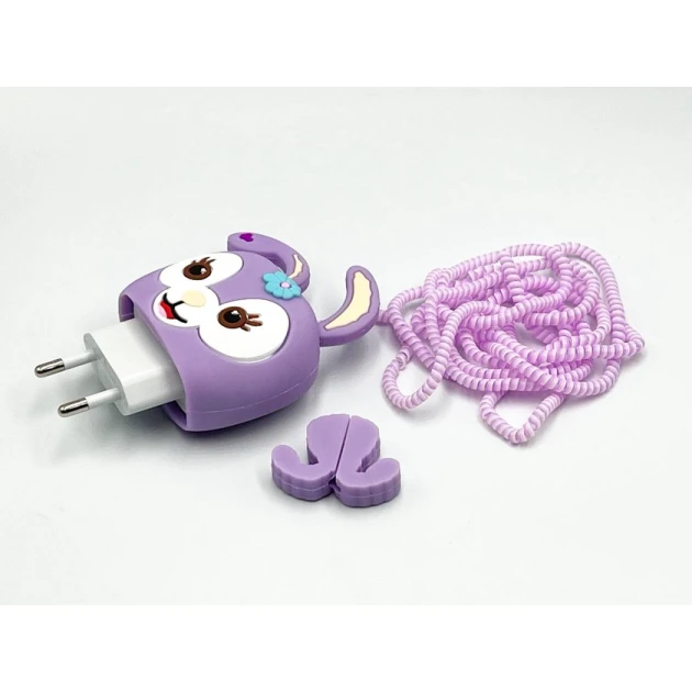 Şarj cihazı üçün çexol Dovşan, silikon, yasəməni