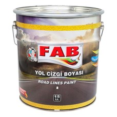 Yol cizgi boyası Fab boya, sarı, 15 l