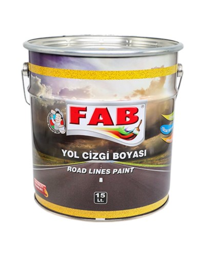 Yol cizgi boyası Fab boya, sarı, 15 l