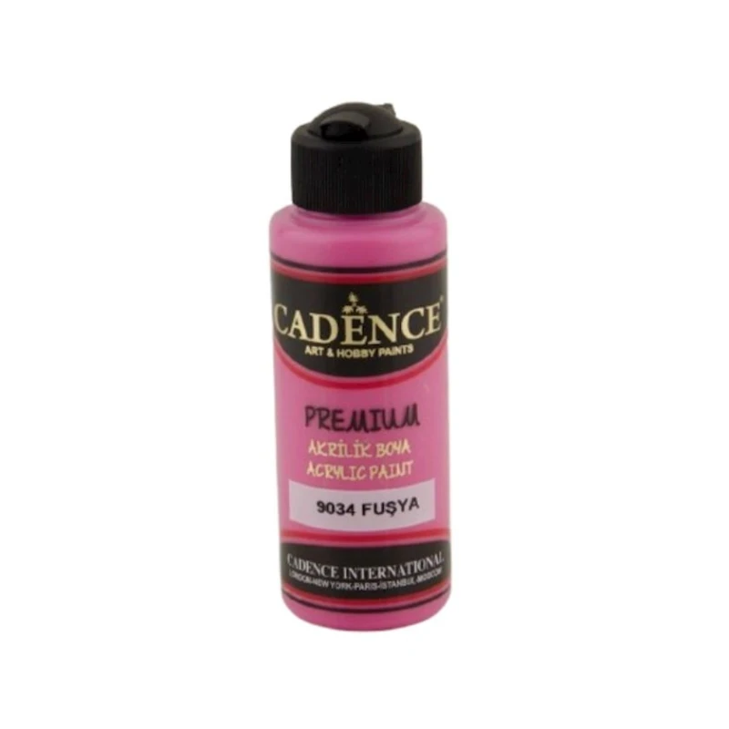 Акриловая краска Cadence Premium Acrylic Paint 9034 Fuchsia, 120 мл