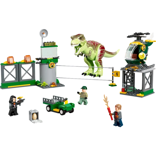 Конструктор LEGO Jurassic World Побег Тиранозавра 76944, 4+ лет, 140 элементов