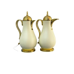 Termos-səhəng Najib NJ14, plastik, şüşə, 1 l + 0.7 l, ağ, 2 ədəd