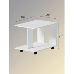 Журнальный столик Vesta, 49x69x51 см, ЛДСП, венге Журнальный столик Vesta, 49x69x51 см, ЛДСП, венге