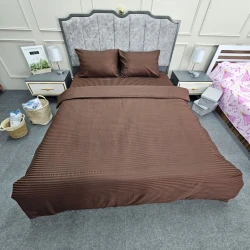 Комплект постельного белья Hanzade SE034, сатин, двуспальный, пододеяльник 160x220 см, простыня 240x260 см, наволочки 50x70 см 2 шт