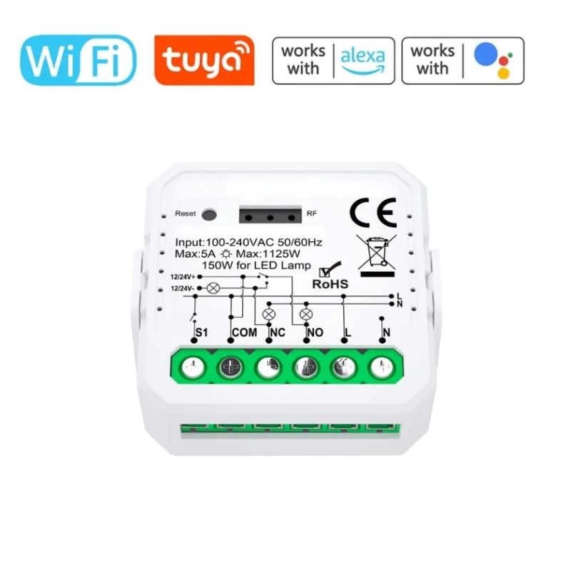 Умное реле Novato Tuya Mini WiFi - WKM-01 Умное реле Novato Tuya Mini WiFi - WKM-01