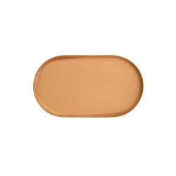 Тарелка Porland Ethos Danshari Earth, 18 см, фарфор, оранжевая