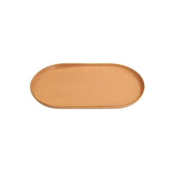 Тарелка Porland Ethos Danshari Earth, 18 см, фарфор, оранжевая