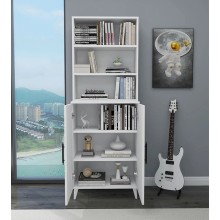 Stellaj Ev Plus 12115535, LDSP, ağ, 65x3x183 sm
