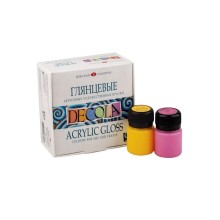 Akril parlaq boya dəsti Decola, 9 rəng, 20 ml