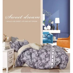 Комплект постельного белья Miss Helin SHA-00006002, пододеяльник 160x220 см, простыня 180x240 см, наволочка 50x70 см, односпальный, сатин/хлопок, разноцветный