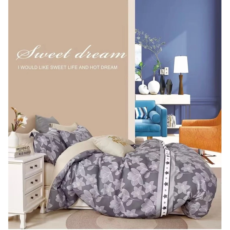 Комплект постельного белья Miss Helin SHA-00006002, пододеяльник 160x220 см, простыня 180x240 см, наволочка 50x70 см, односпальный, сатин/хлопок, разноцветный Комплект постельного белья Miss Helin SHA-00006002, пододеяльник 160x220 см, простыня 180x240 см, наволочка 50x70 см, односпальный, сатин/хлопок, разноцветный