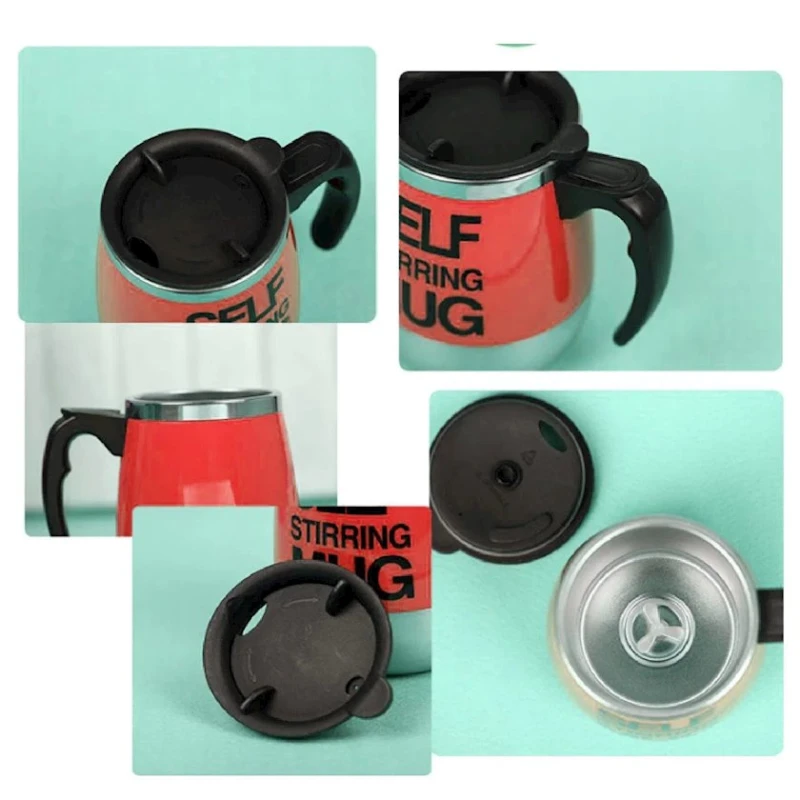 Чашка с самостоятельным перемешиванием Self Stirring Mug Red, 350 мл Чашка с самостоятельным перемешиванием Self Stirring Mug Red, 350 мл
