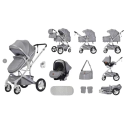 Детская коляска Belecoo 580-2, серый